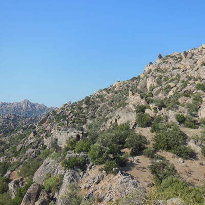 The highest part of the walls