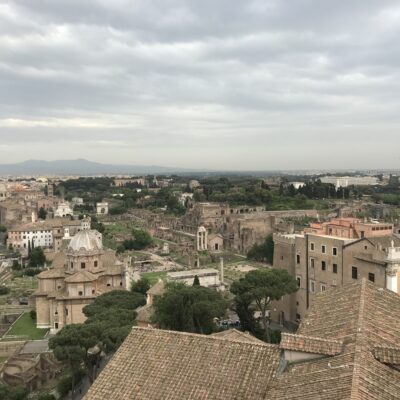 An overview of the Forum from the Vittorio Emanuele Monument on the Capitoline Hill
