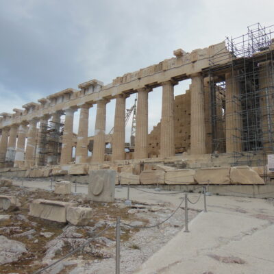 The north side of the Parthenon