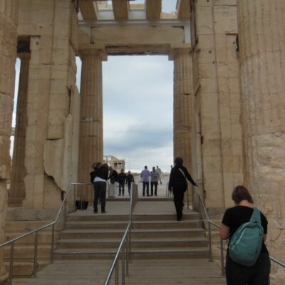 Passing through the Propylaea