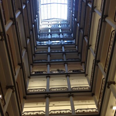 A light court in Macy's (formerly Marshall Field's)