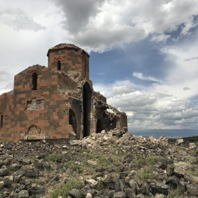 Note the rubble from the town that once surrounded the cathedral
