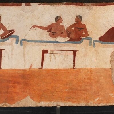Another symposium. From the "Tomb of the Diver" in Paestum.