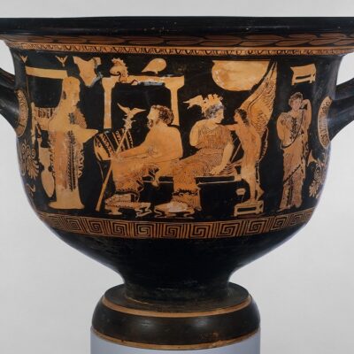 A krater (mixing bowl)