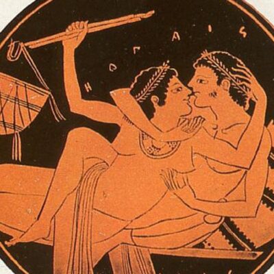 The flute girls at symposia were often prostitutes, who would join the men on the couches for some private entertainment.